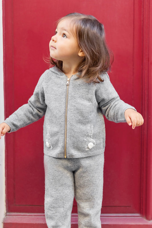 Tartine Knit Embro Bunny Outfit
