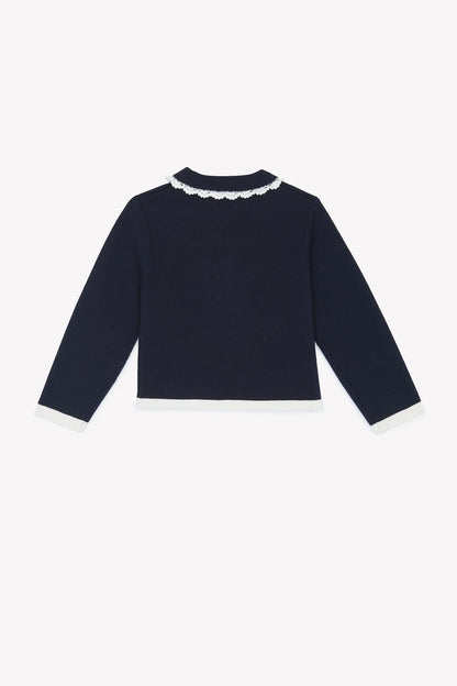 Tartine Embro Collar Logo Cardigan