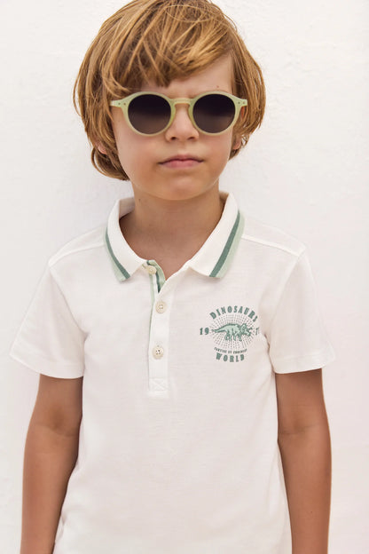 Tartine Trim Collar Logo Polo Shirt