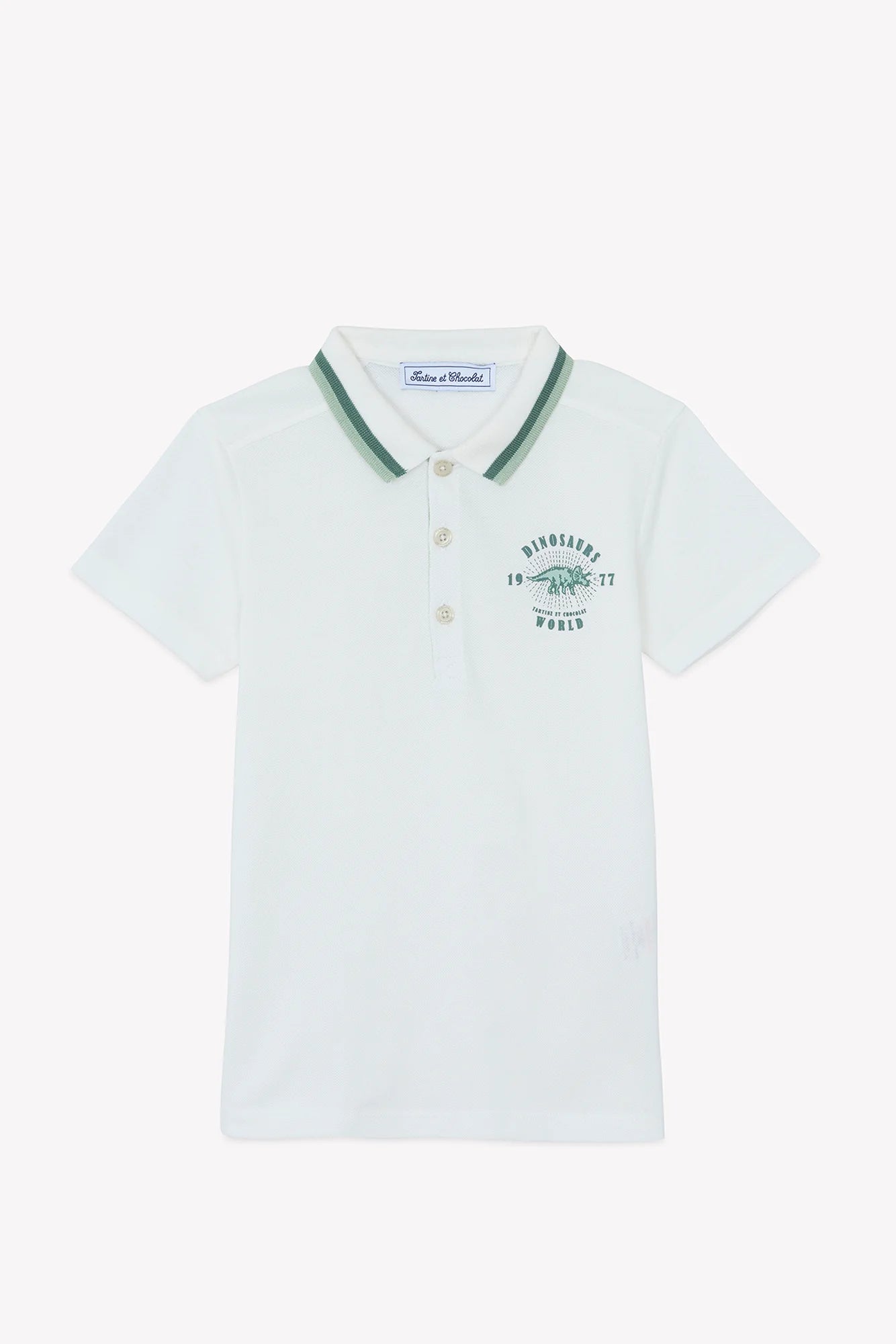 Tartine Trim Collar Logo Polo Shirt