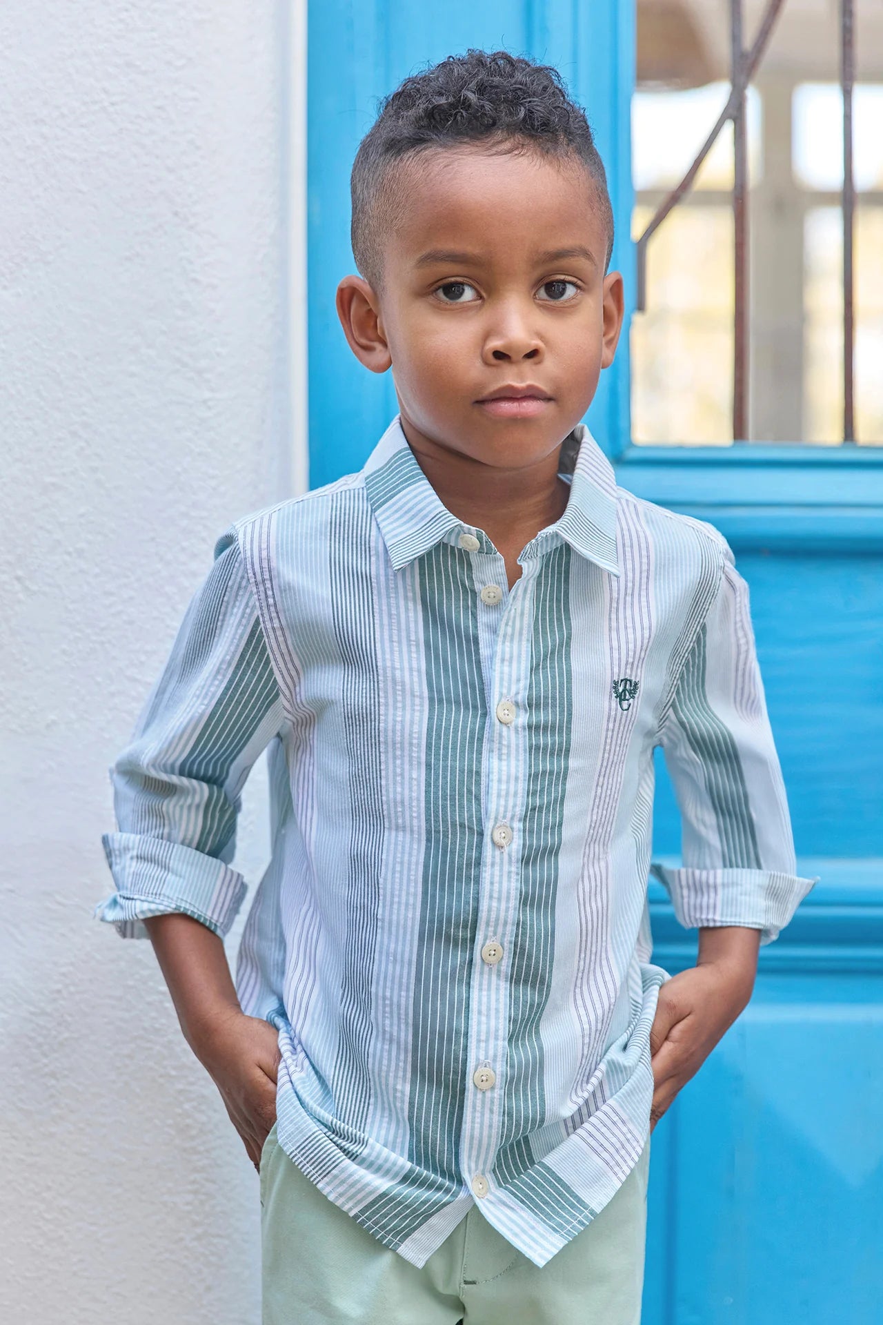 Tartine LS Striped Button Up