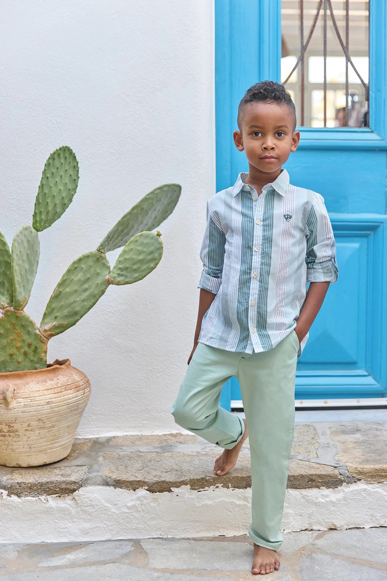 Tartine LS Striped Button Up