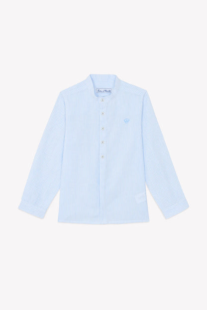 Tartine LS Striped Mandarin Button Up