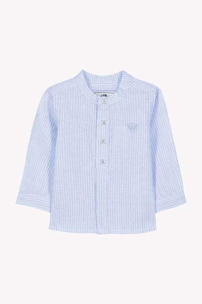 Tartine Boy's LS Striped Mandarin Button Up