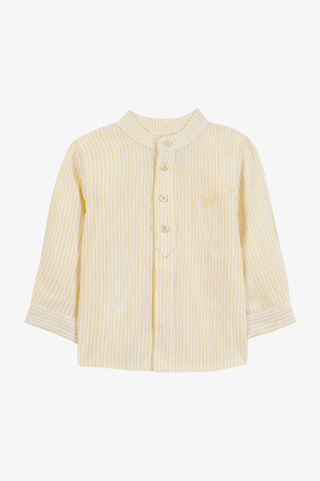 Tartine Boy's LS Striped Mandarin Button Up
