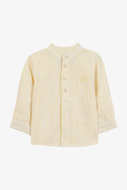 Tartine Boy's LS Striped Mandarin Button Up