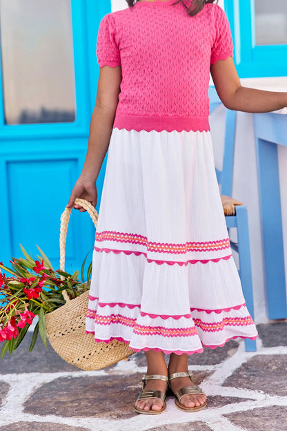Tartine Embroidered Ruffles Skirt