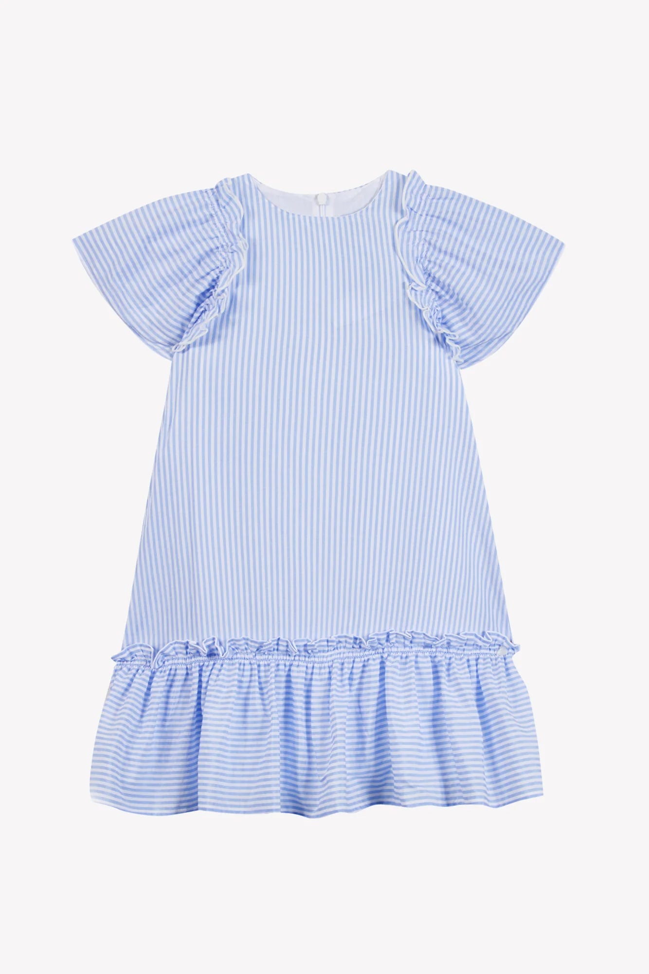 Tartine Flutter Sleeve Striped Dress