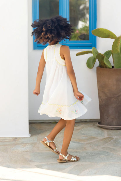 Tartine Baby Sleeveless Floral Embroidered Dress