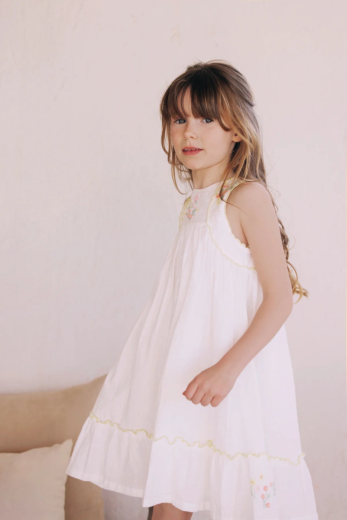 Tartine Sleeveless Embro Detail Dress