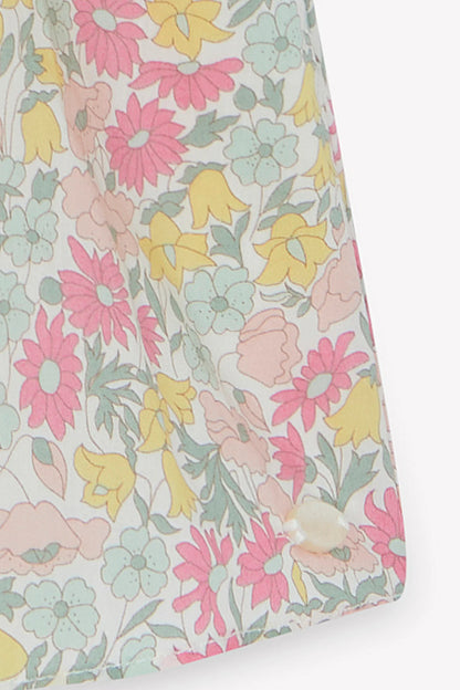 Tartine Shirred Detail Flutter Sleeve Dress