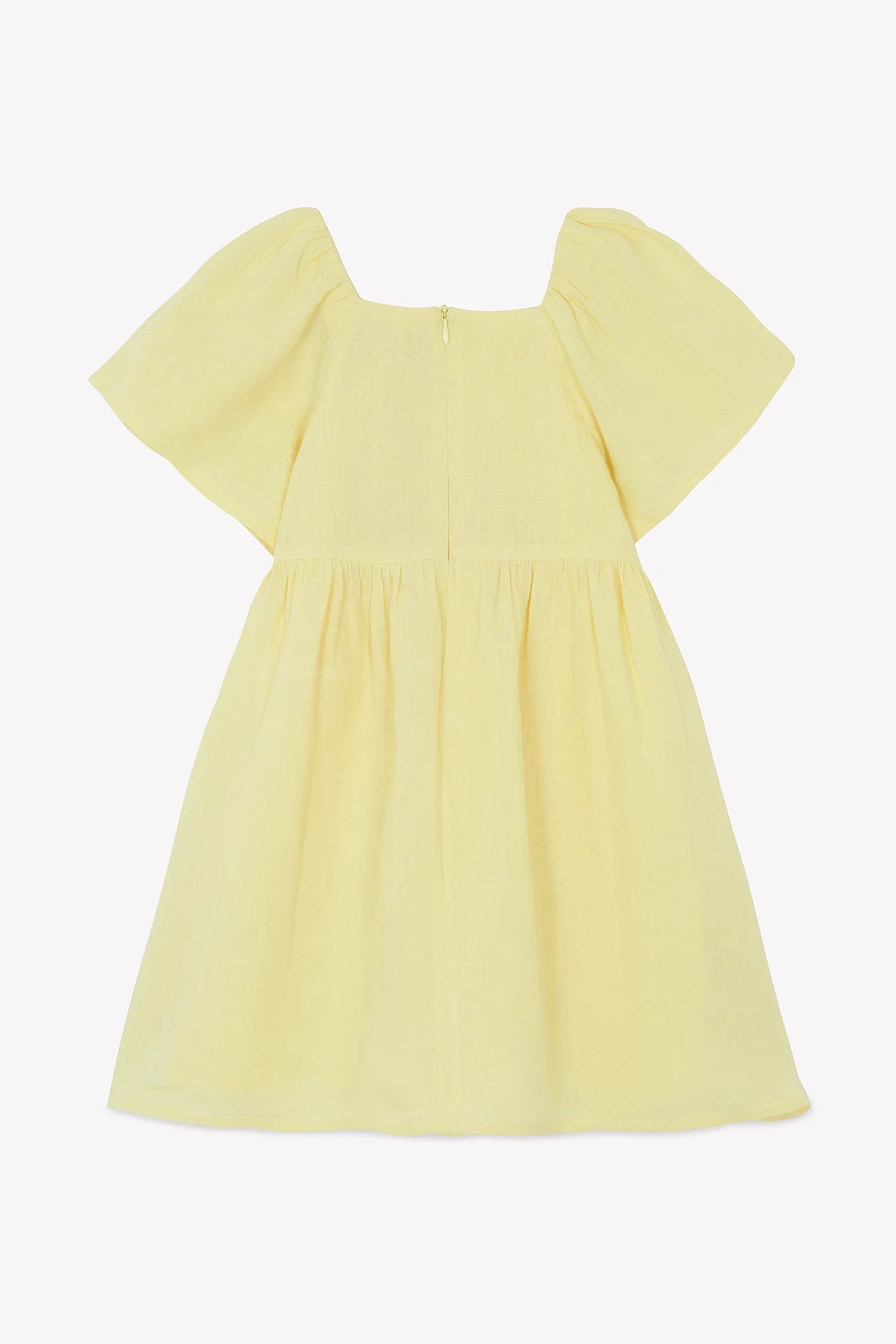 Tartine Sleevless Linen Dress W/ Flower Detail