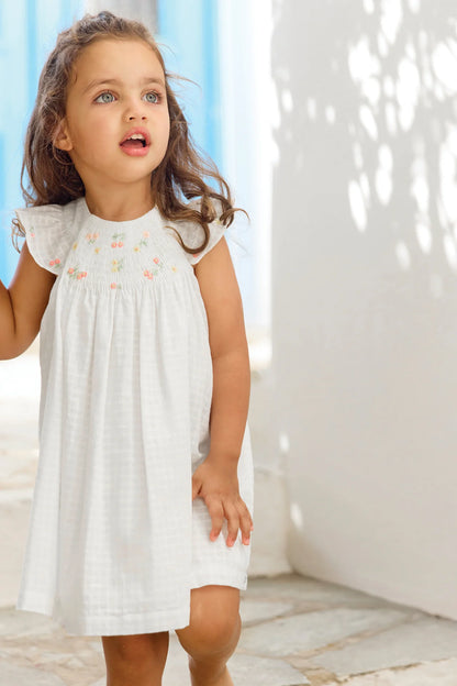 Tartine Baby Sleeveless Floral Embroidered Dress