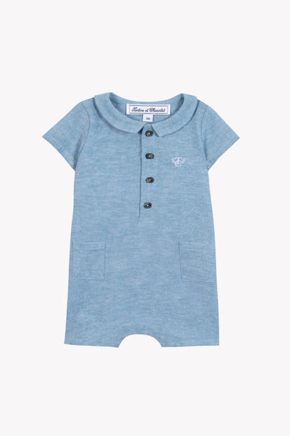 Tartine Collared Linen Shortall