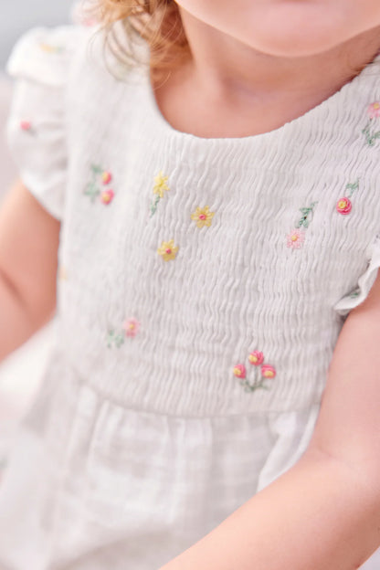 Tartine Floral Embroidery Romper