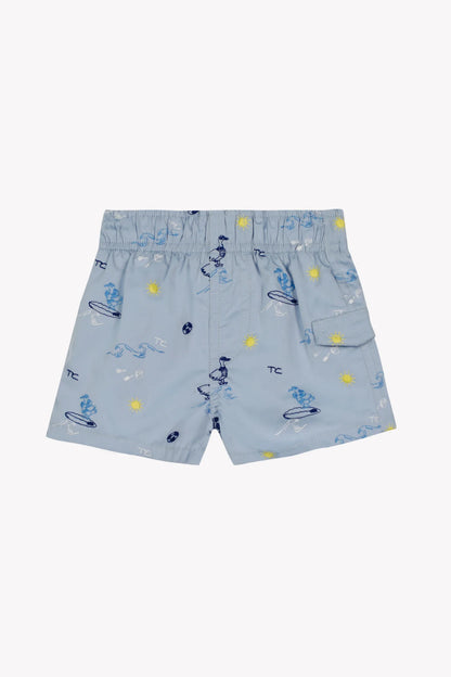 Tartine Boy's Beach Embroidery Swim Trunk