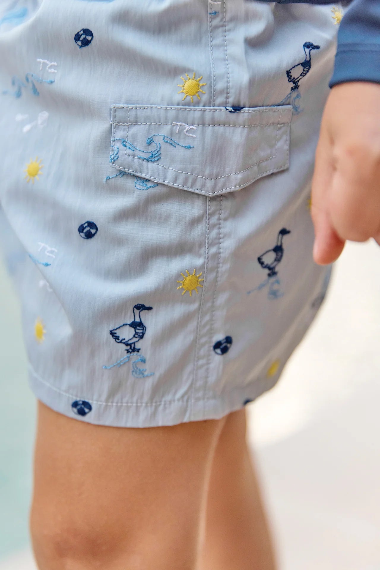 Tartine Beach Embroidery Swim Trunk