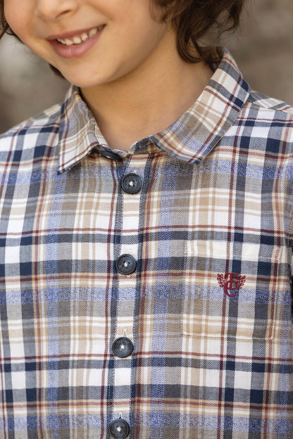 Tartine Plaid Flannel Button Up Shirt