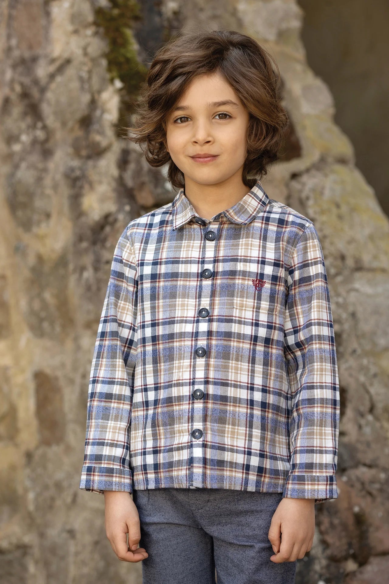 Tartine Plaid Flannel Button Up Shirt