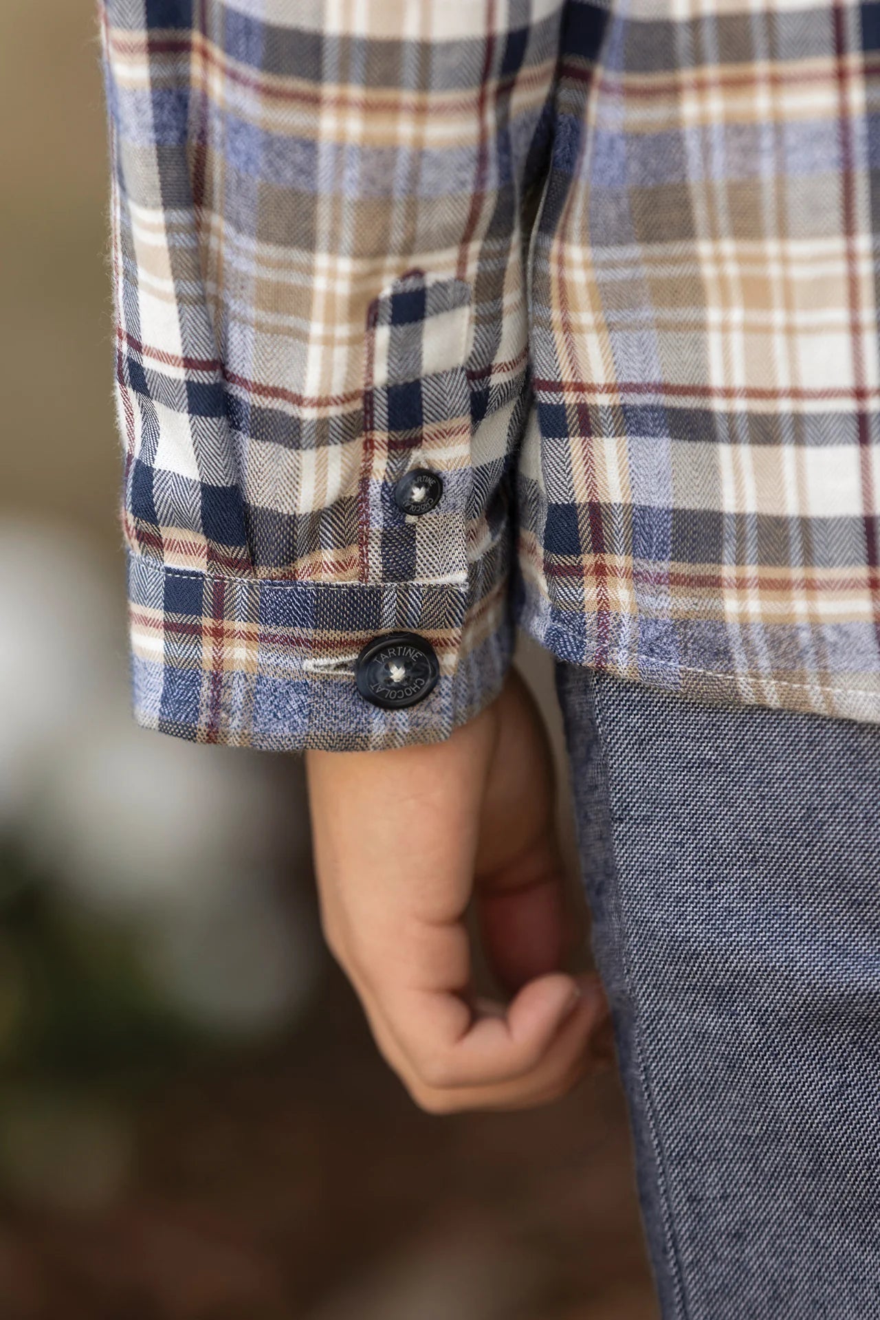 Tartine Plaid Flannel Button Up Shirt