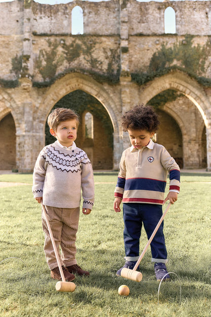 Tartine Boy's Pull Over Ski Sweater