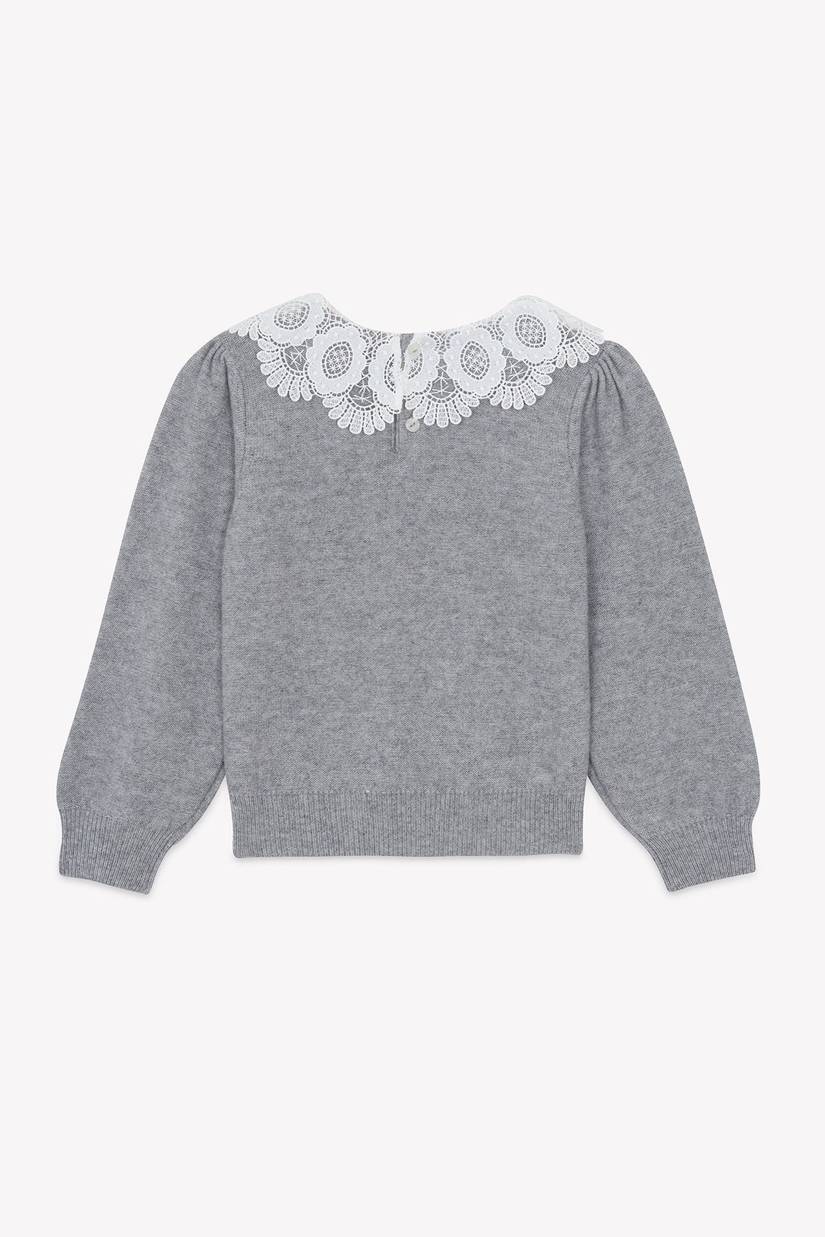 Tartine Lace Collar Pullover Sweater