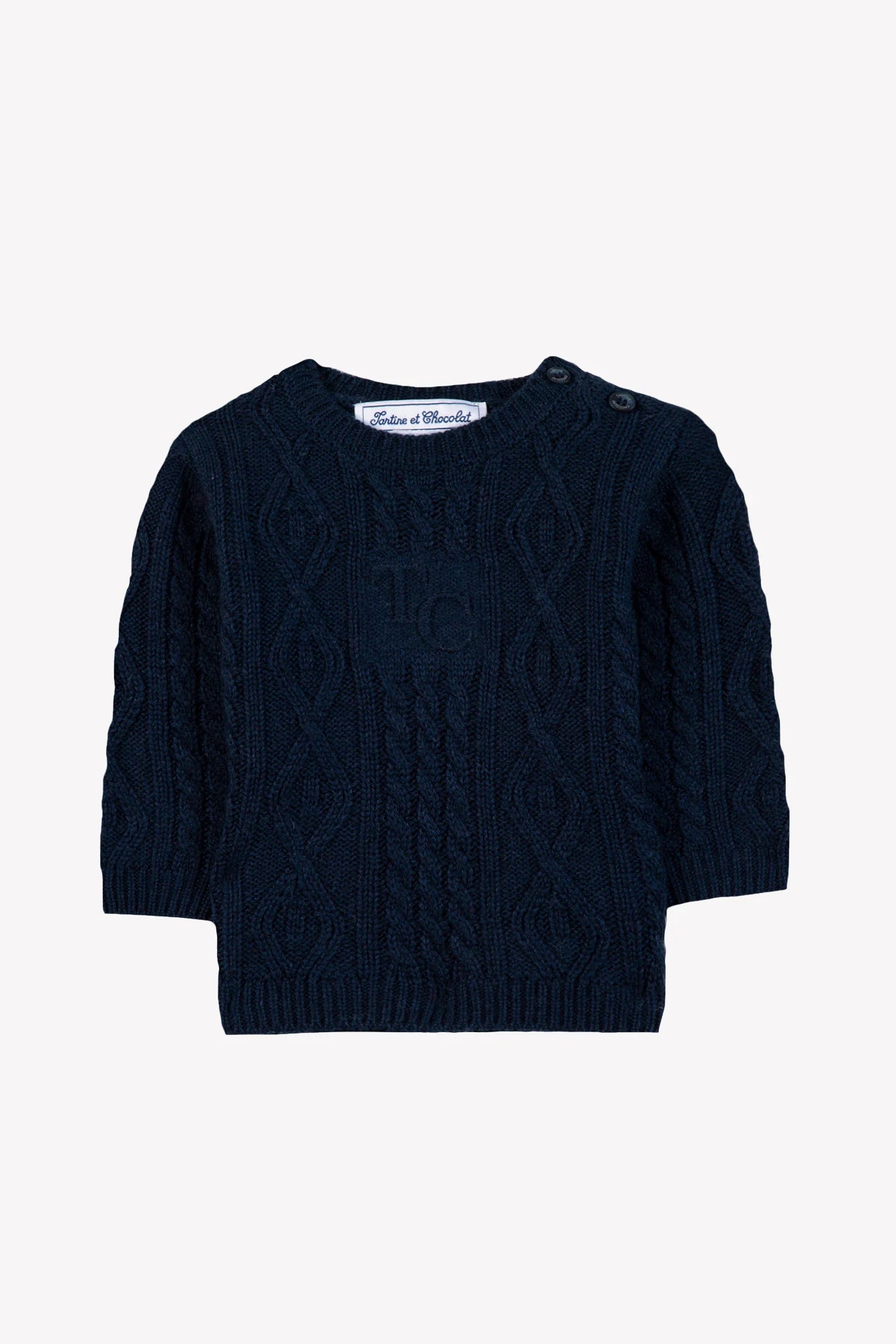 Tartine Boy's Embossed Logo Knitted Sweater