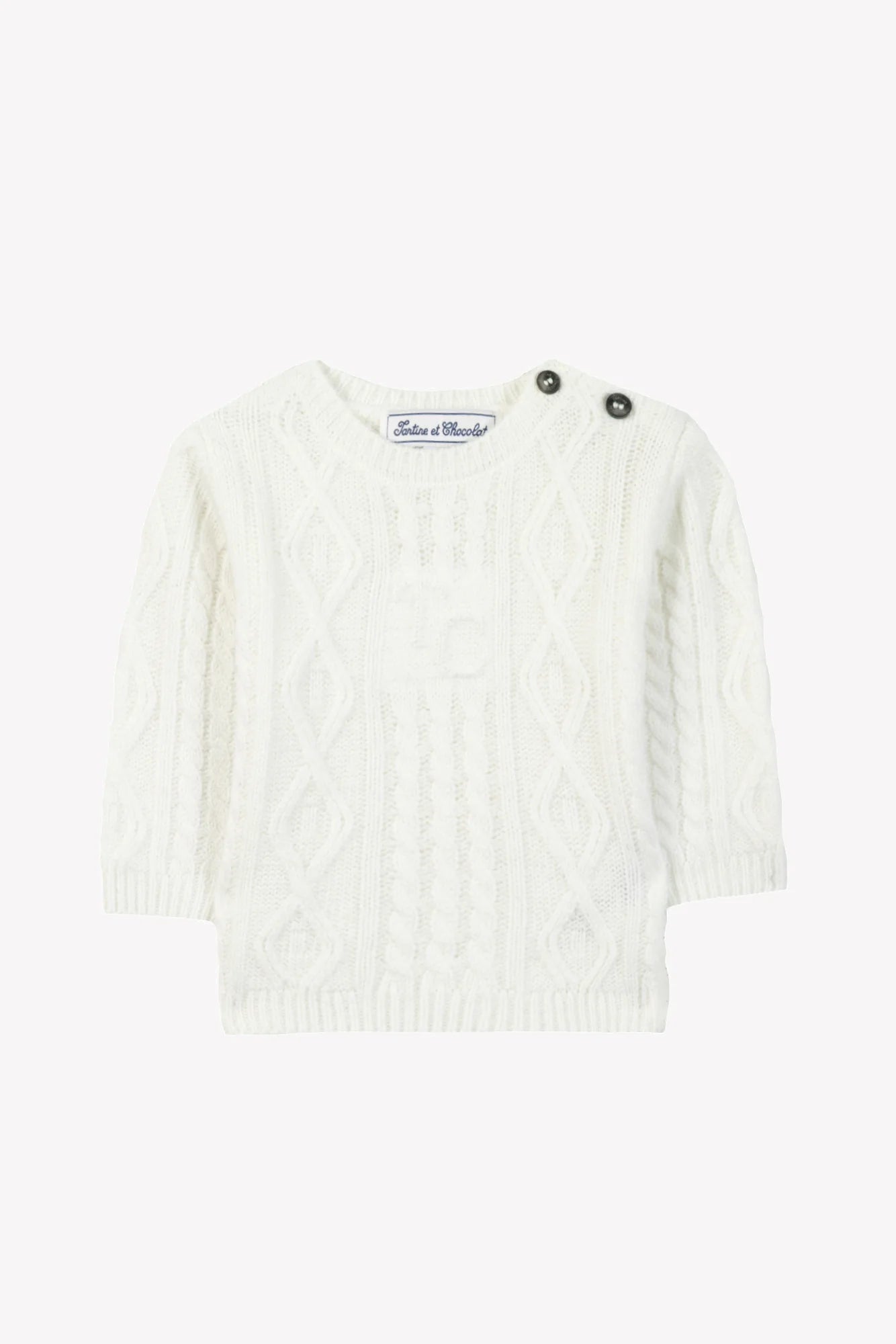 Tartine Boy's Embossed Logo Knitted Sweater