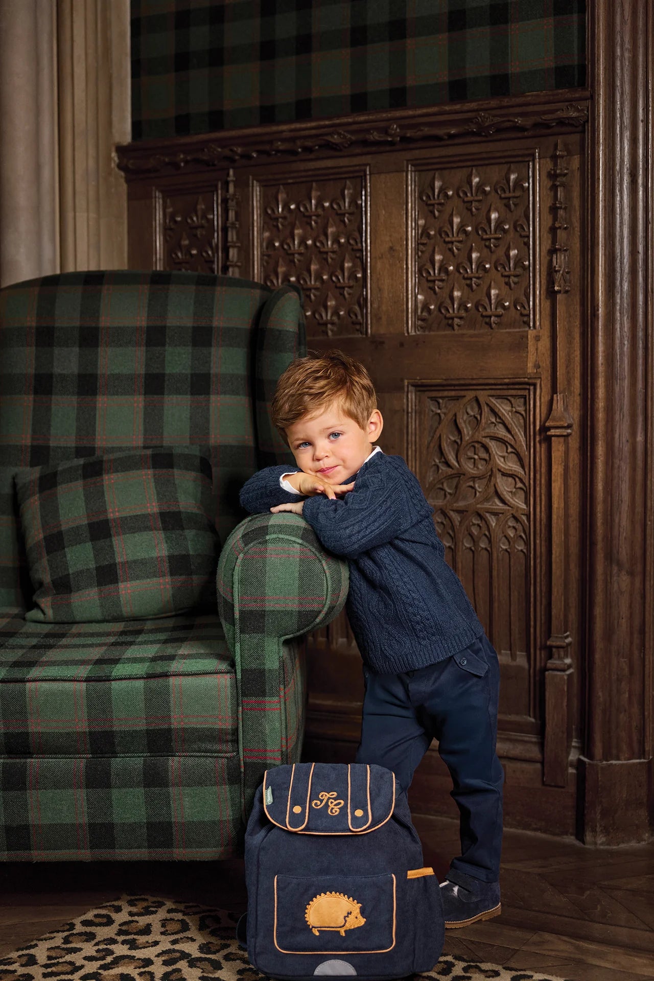 Tartine Boy's Embossed Logo Knitted Sweater