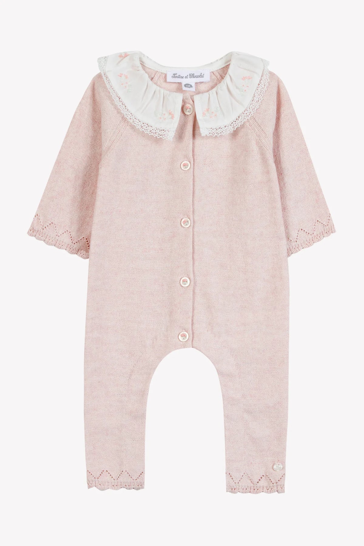 Tartine Knit 2Pc Romper & Hat Set