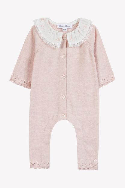 Tartine Knit 2Pc Romper & Hat Set