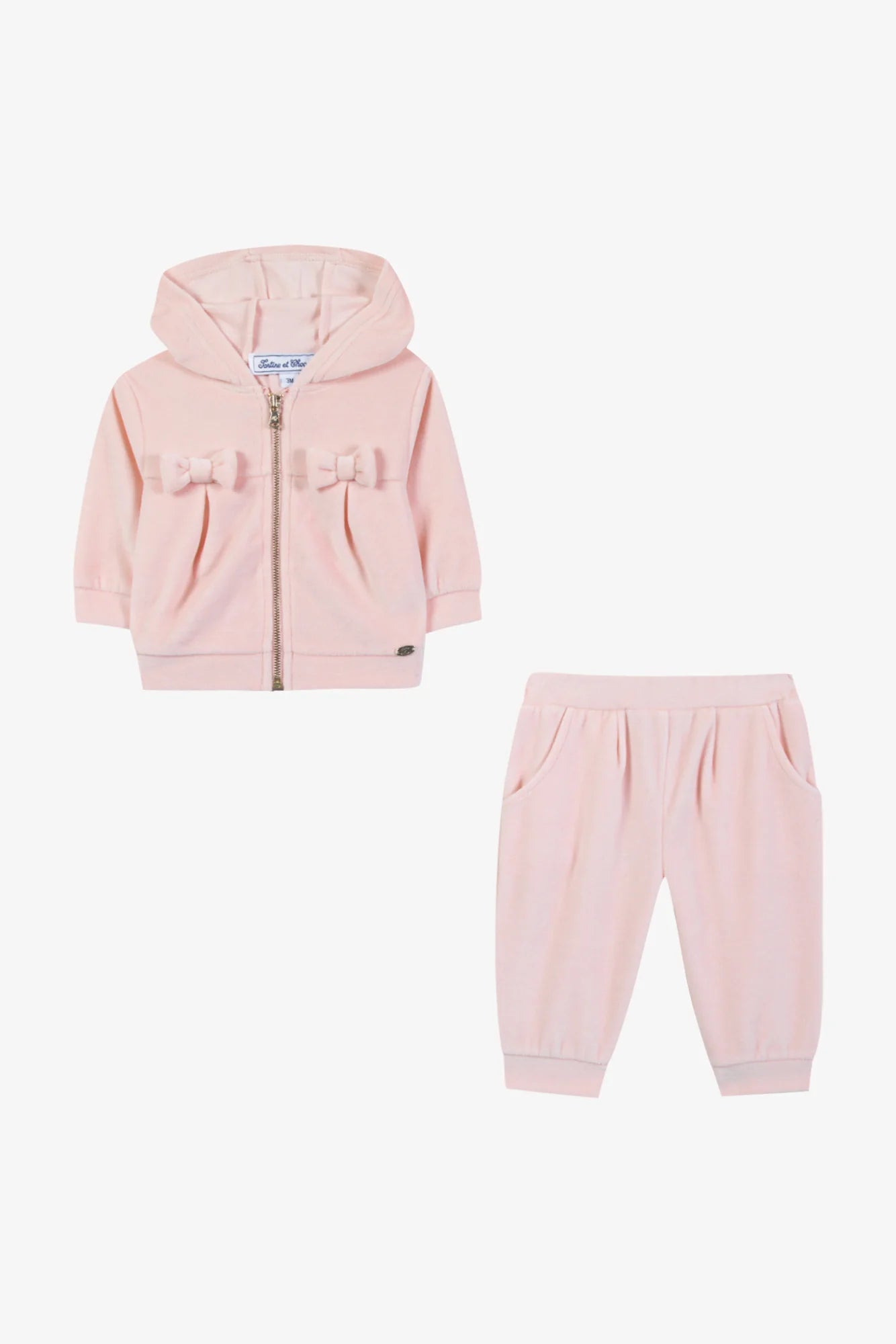 Tartine Hooded Bow Velour Outfit