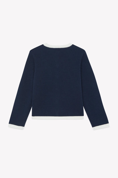 Tartine Knit Embro Button Cardigan