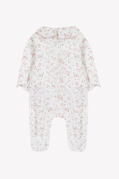 Tartine Floral Pointelle Footie