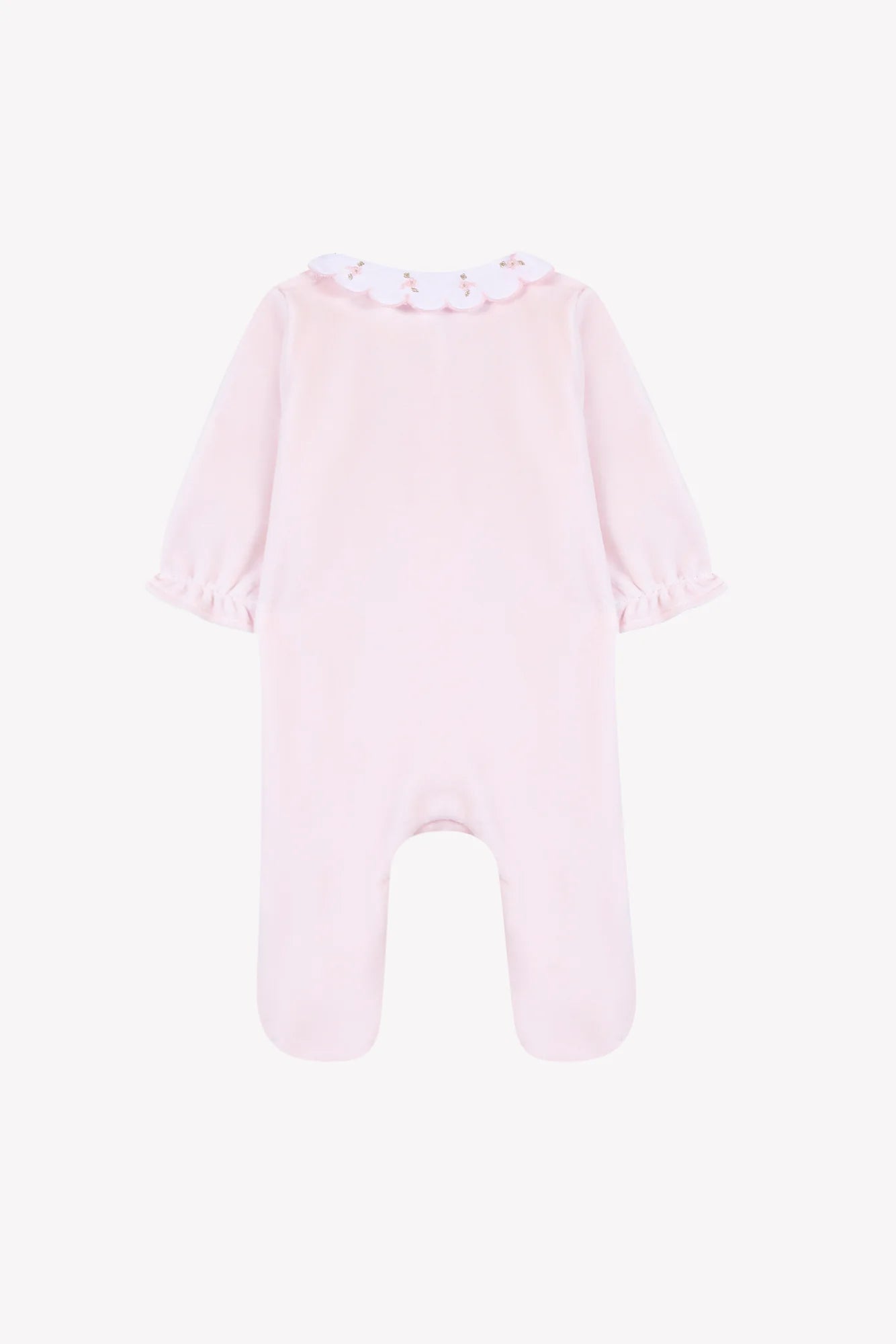 Tartine Embro Collar Velour Footie