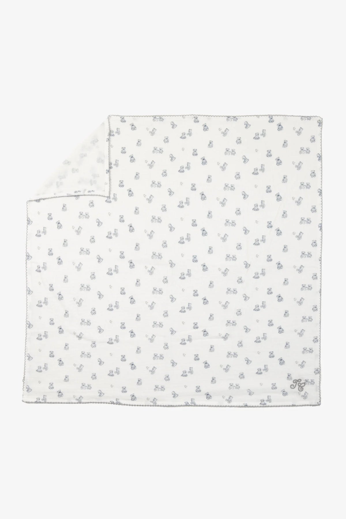 Tartine Cotton Logo Bears Blanket