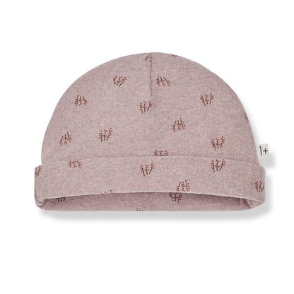 One + In the Family Melak Cora Print Footie & Hat Outfit