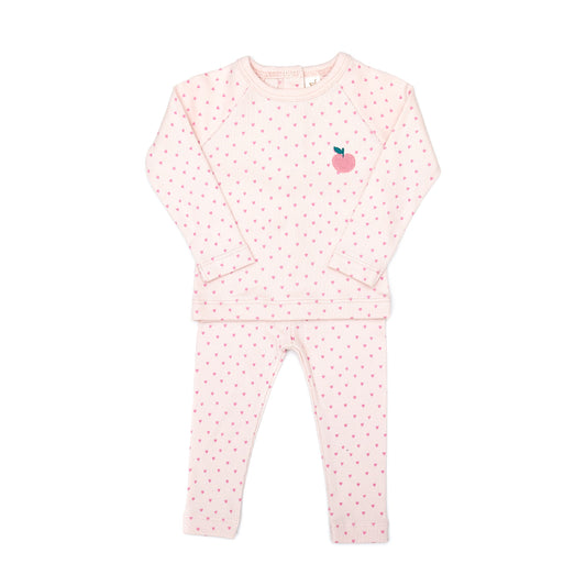 Tun Tun  Amaia Ribbed Hearts Loungewear Set