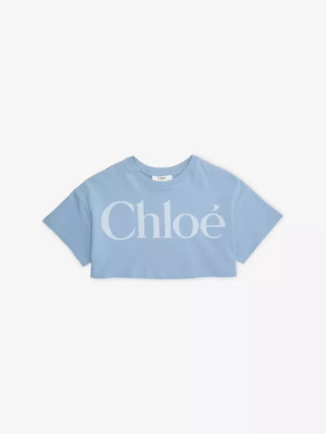 Chloe Cropped Logo T-shirt