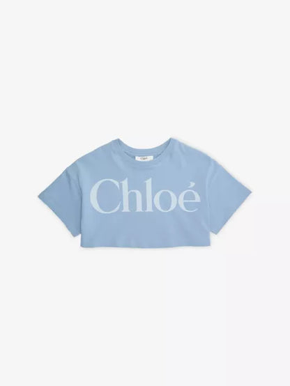Chloe Cropped Logo T-shirt