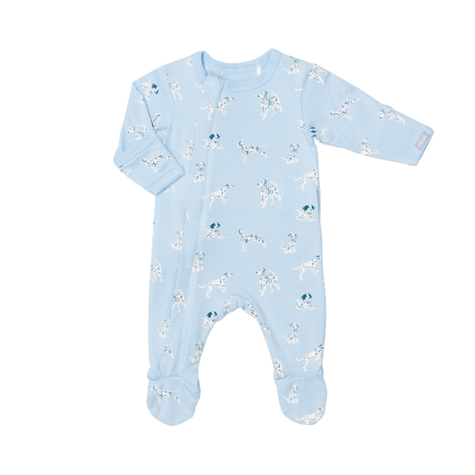 Coccoli Dalmation Modal Zipper Footie