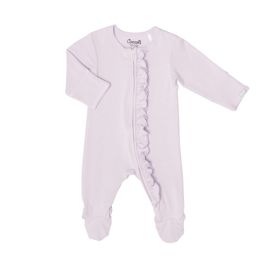 Coccoli Ruffle Modal Zip Footie
