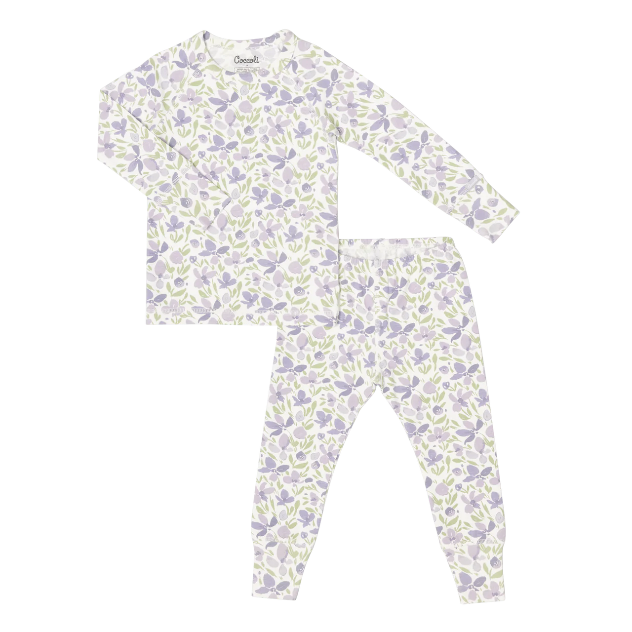 Coccoli LS Violet Flowers Pajama