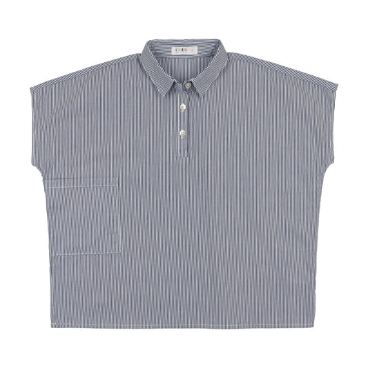 Coco Blanc Sleeveless Boxy Shirt