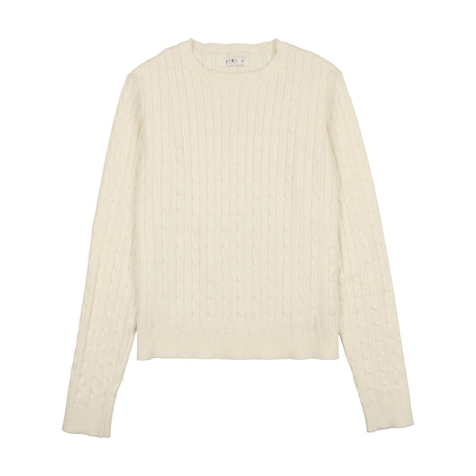 Coco Blanc Cabled Sweater