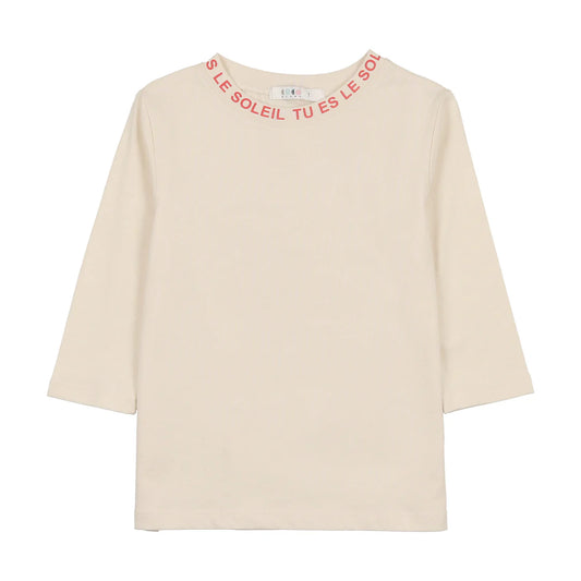 Coco Blanc Crew Neck 3/4 Sleeve Tee