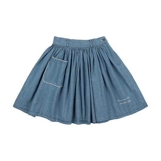 Coco Blanc Denim Pocket Skirt