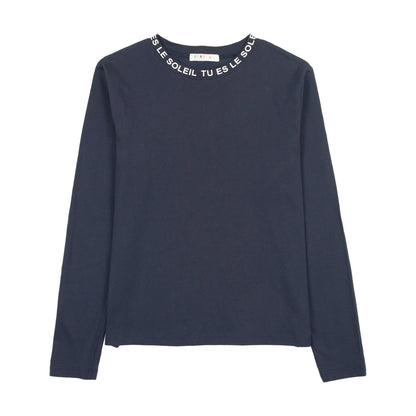 Coco Blanc Teen Crew Neck LS Tee