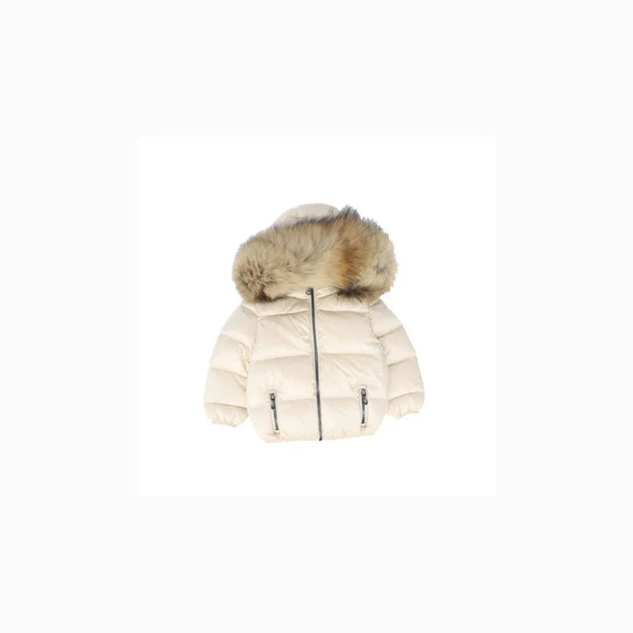 Colmar Baby Fur Trim Hooded Down Jacket