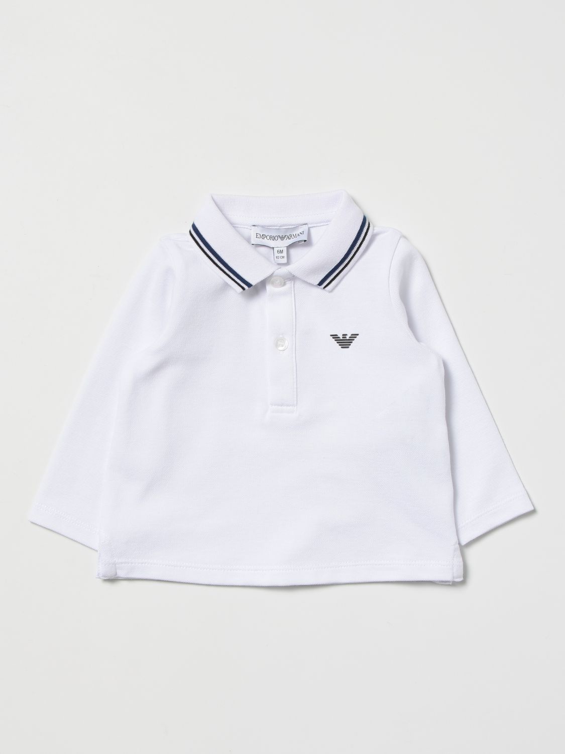 Armani Junior Boys LS Pique Polo Shirt